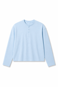 Essential Henley Fresh Air Blue