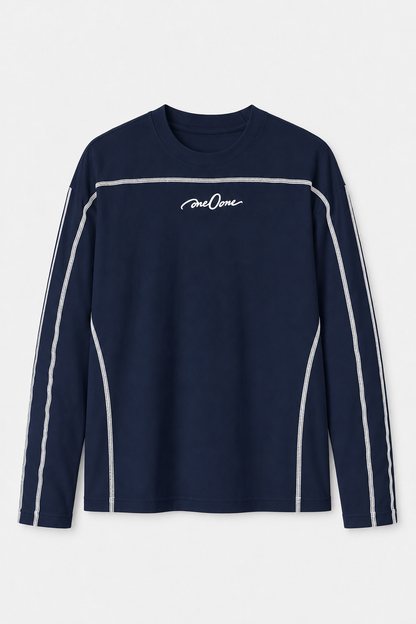 5 Threade Long Sleeve : Navy Blue