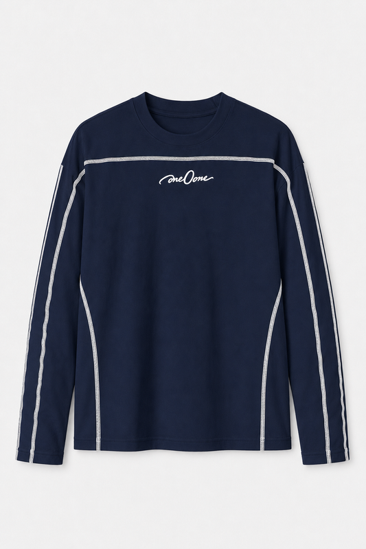 5 Threade Long Sleeve : Navy Blue