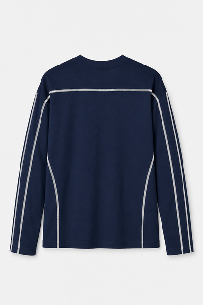 5 Threade Long Sleeve : Navy Blue