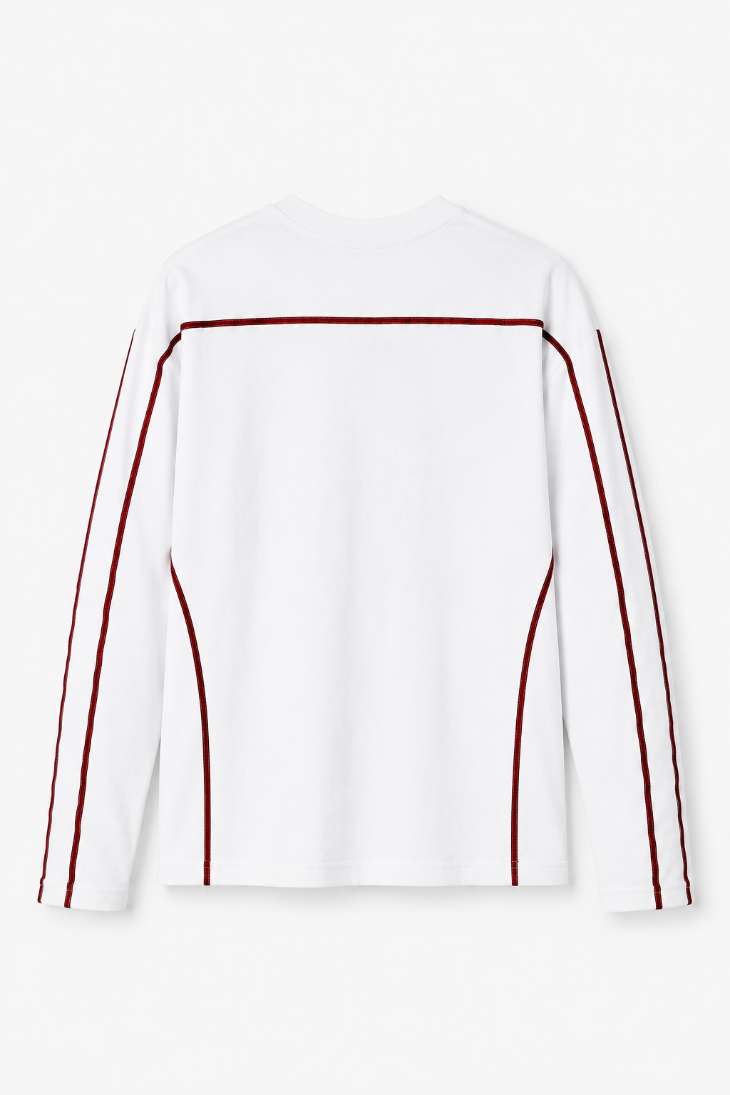 5 Threade Long Sleeve : White
