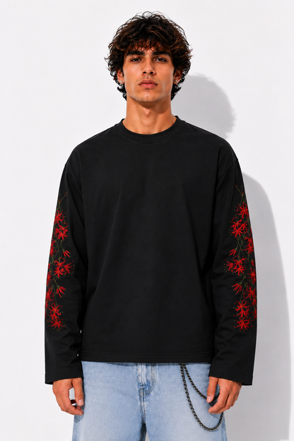 Crimson Bloom Black