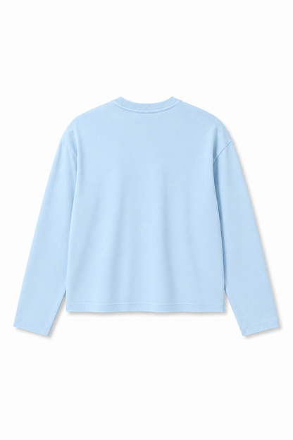 Essential Henley Fresh Air Blue
