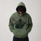 Zoro Oversized Zip Hoodie