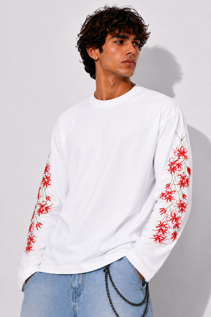 Crimson Bloom White