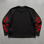 Crimson Bloom Black