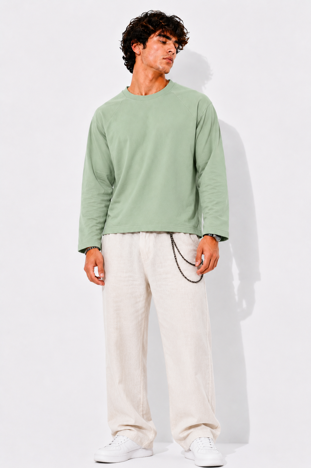 Sage Green Raglan T-Shirt
