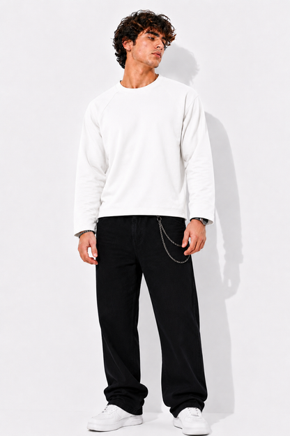 White Raglan T-Shirt
