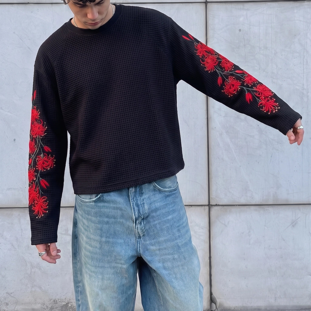 Crimson Bloom Black