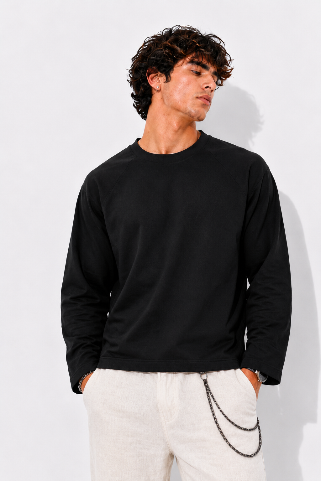 Black Raglan T-Shirt