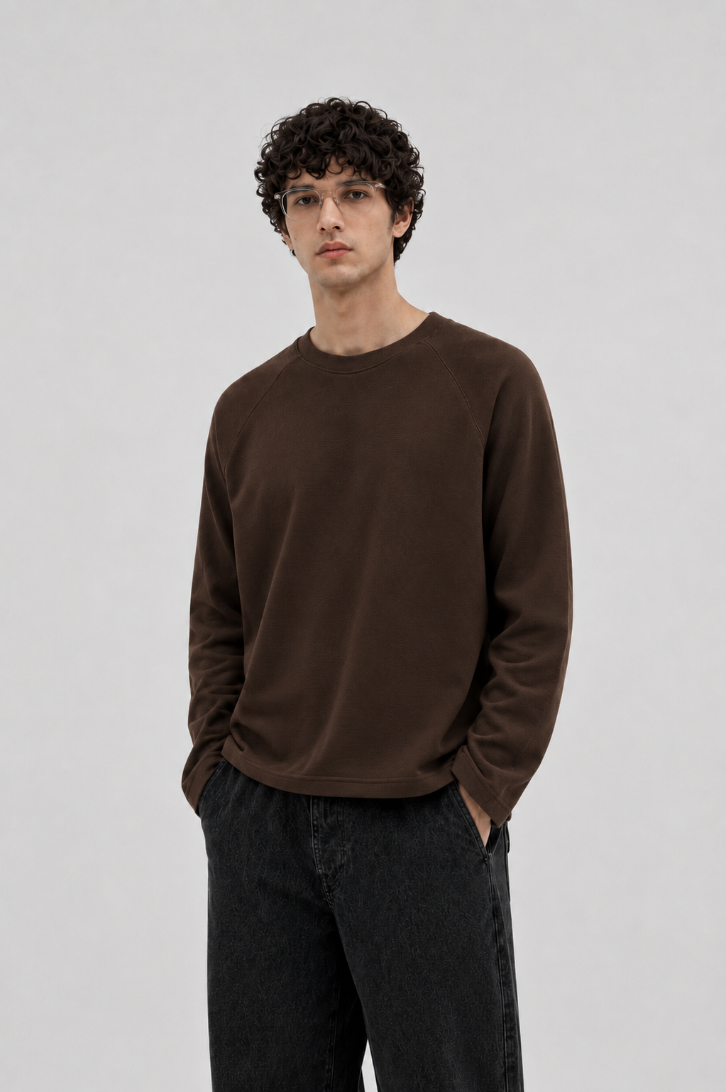 Brown Raglan T-Shirt