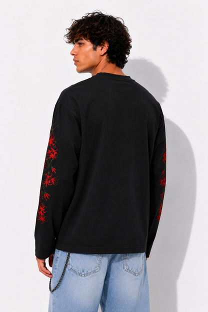 Crimson Bloom Black