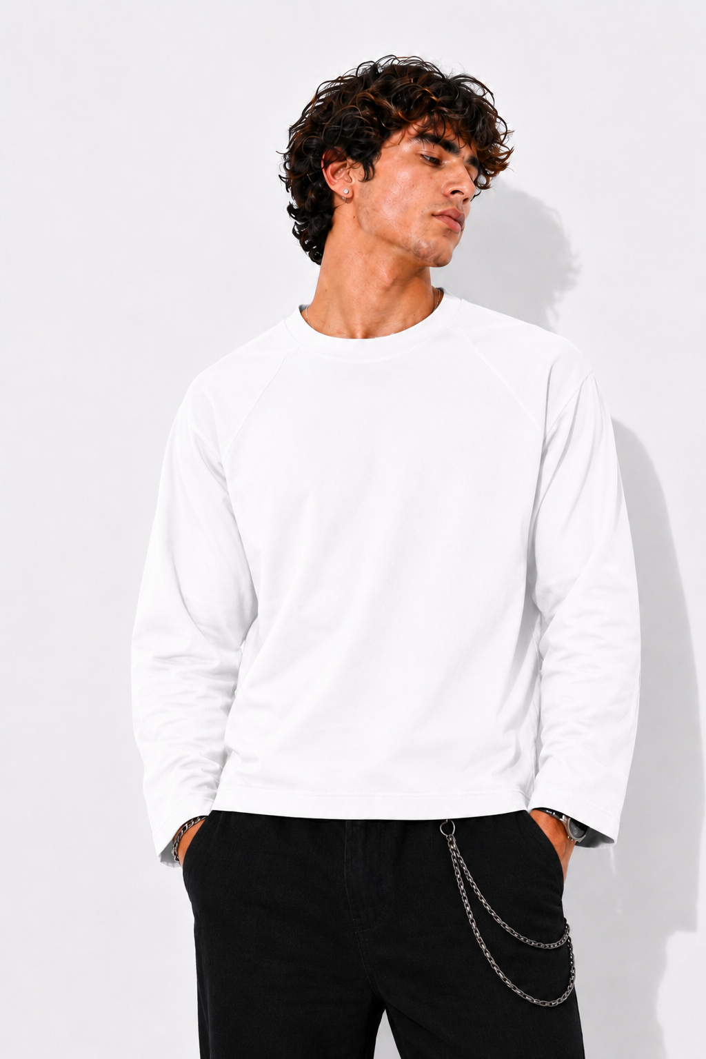 White Raglan T-Shirt