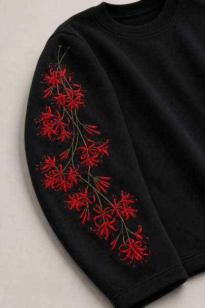 Crimson Bloom Black