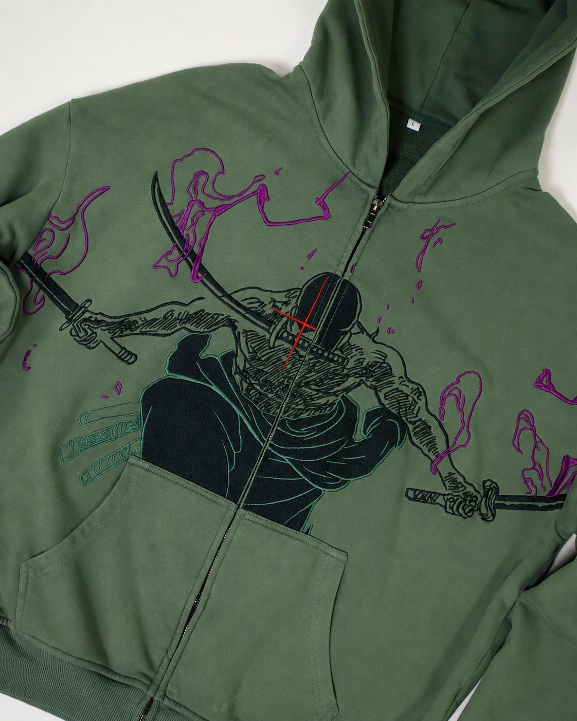 Zoro Oversized Zip Hoodie