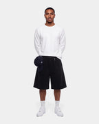 Black Utility Baggy Shorts