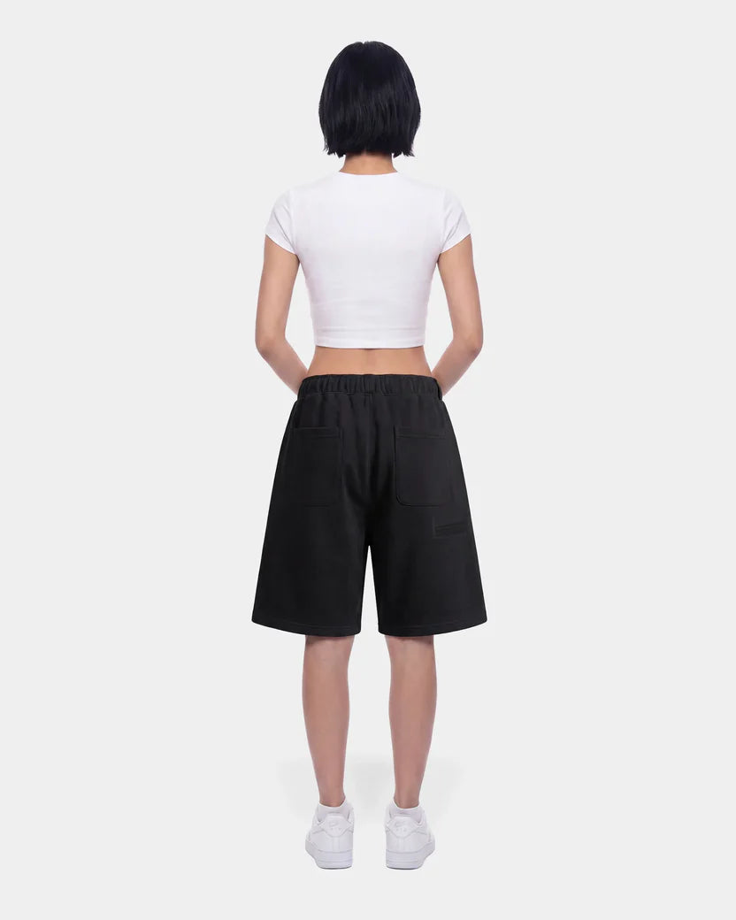 Black Utility Baggy Shorts