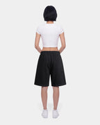 Black Utility Baggy Shorts