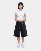 Black Utility Baggy Shorts